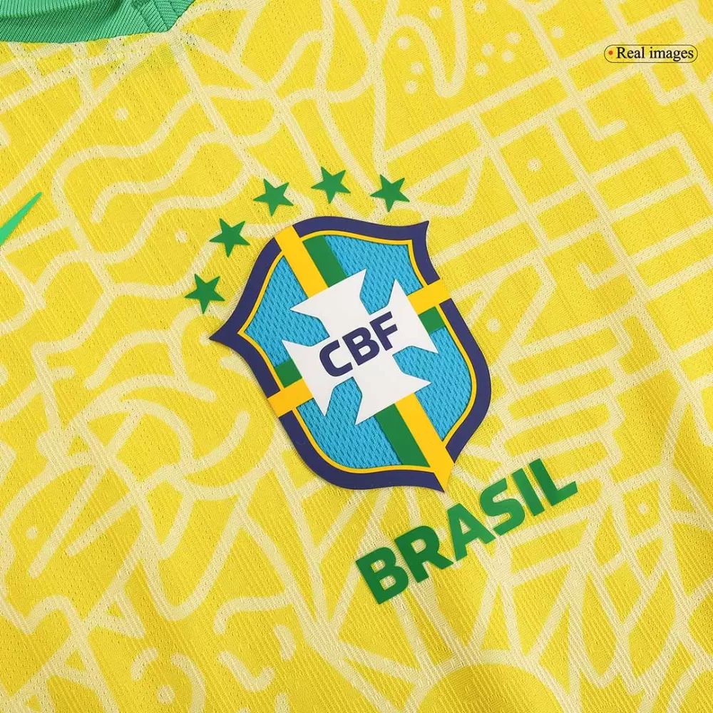 MEN'S AUTHENTIC BRAZIL HOME JERSEY SHIRT 2025