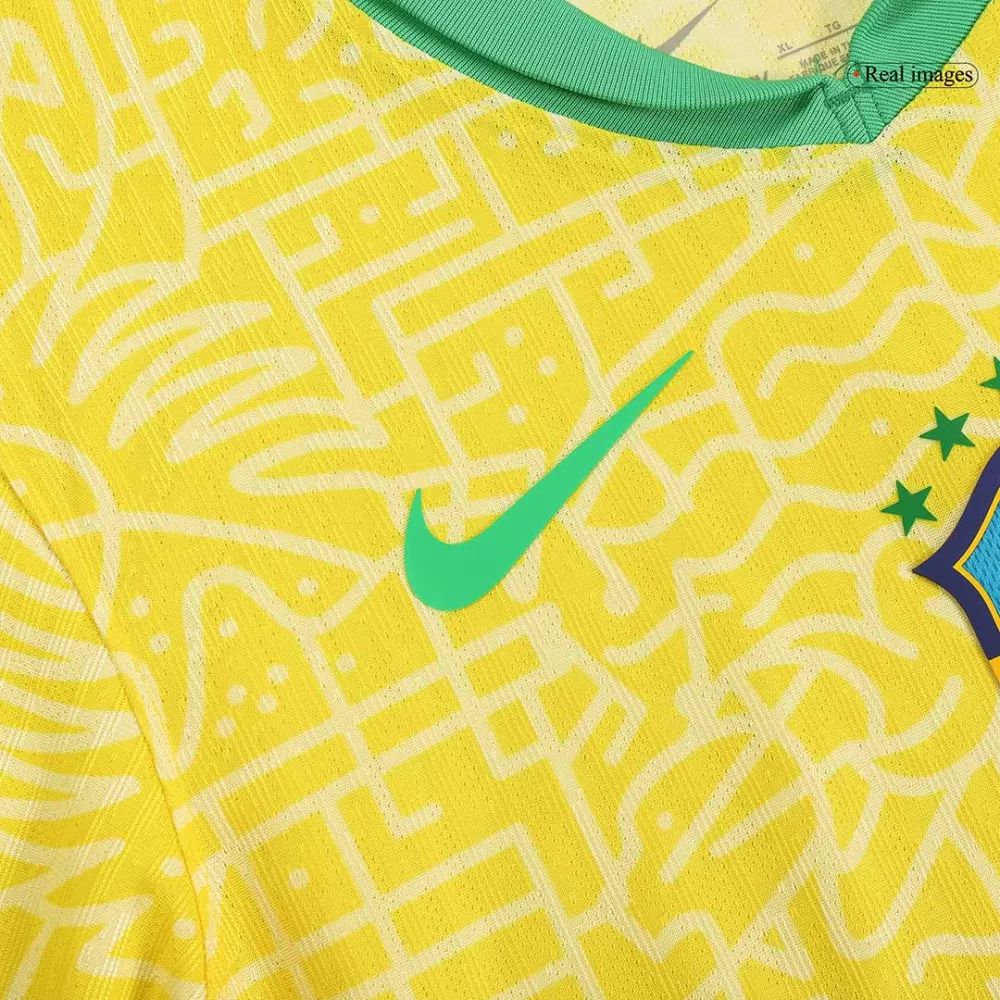 MEN'S AUTHENTIC BRAZIL HOME JERSEY SHIRT 2025