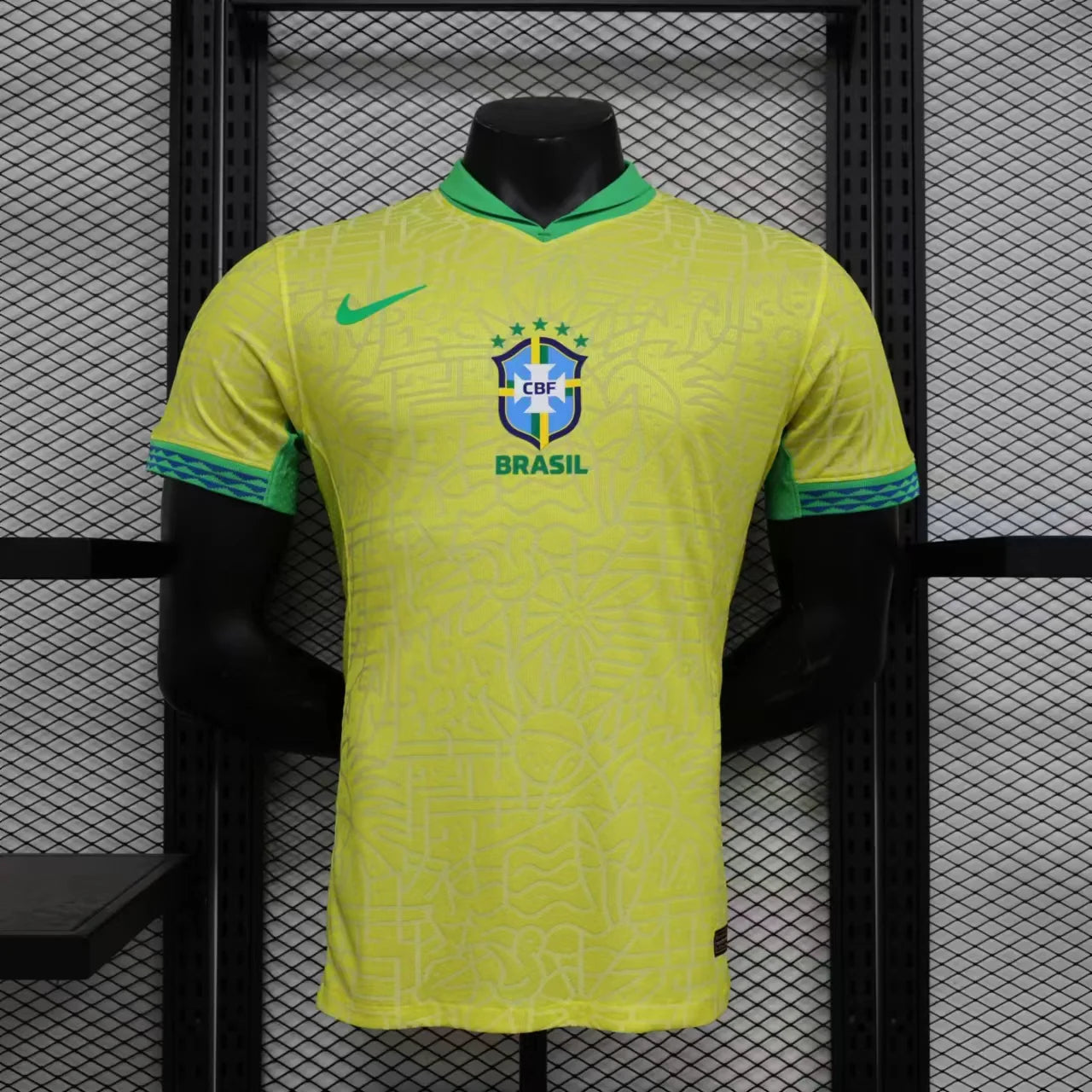 MEN'S AUTHENTIC BRAZIL HOME JERSEY SHIRT 2025