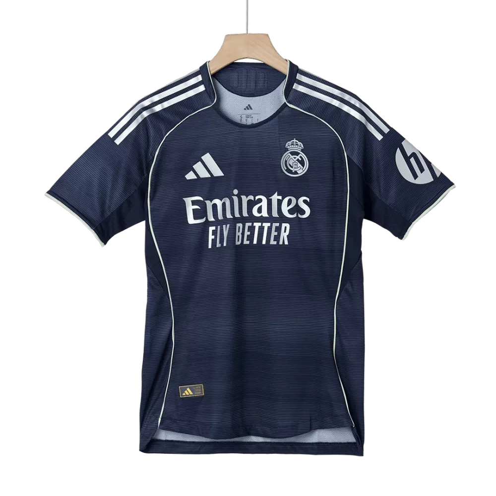Real Madrid Away Soccer Jersey Authentic 2025/26 Version Player Elite Performance Fit